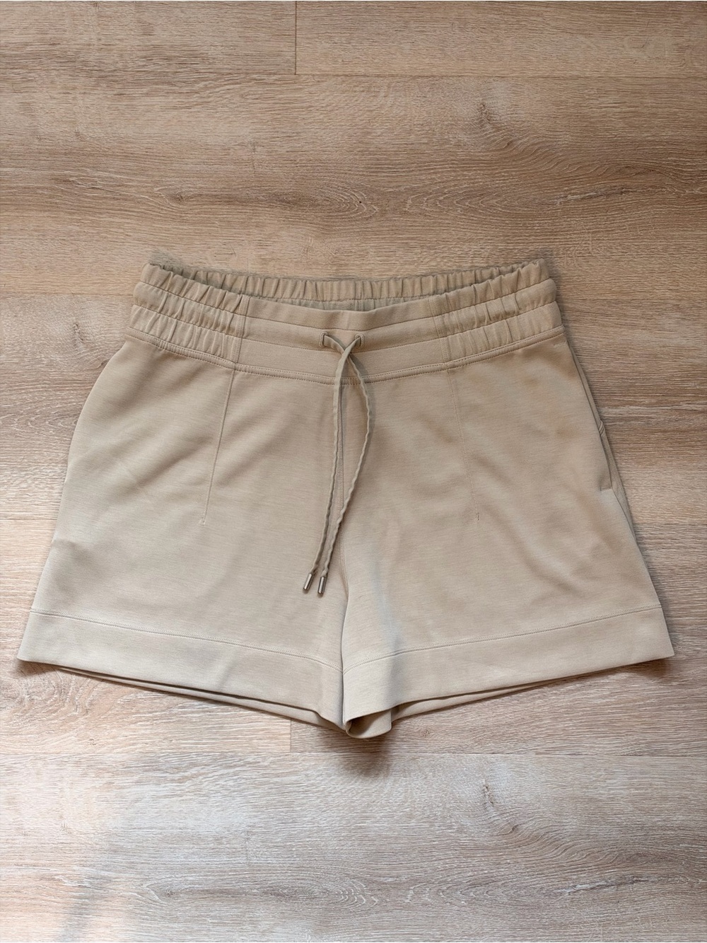 Lululemon Beige High Waist Athletic Shorts